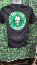 Load image into Gallery viewer, Limited Run, I Love Guns & Freedom Crew Neck T-Shirt