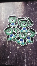 Load image into Gallery viewer, Frankin Doesn't Care Bear Die-Cut Sticker