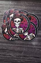 Load image into Gallery viewer, Skelly DeVille, Skeleton Swagger – Who Needs Flesh?" Sticker