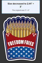 Load image into Gallery viewer, Freedom Fries, Diecut Stickers
