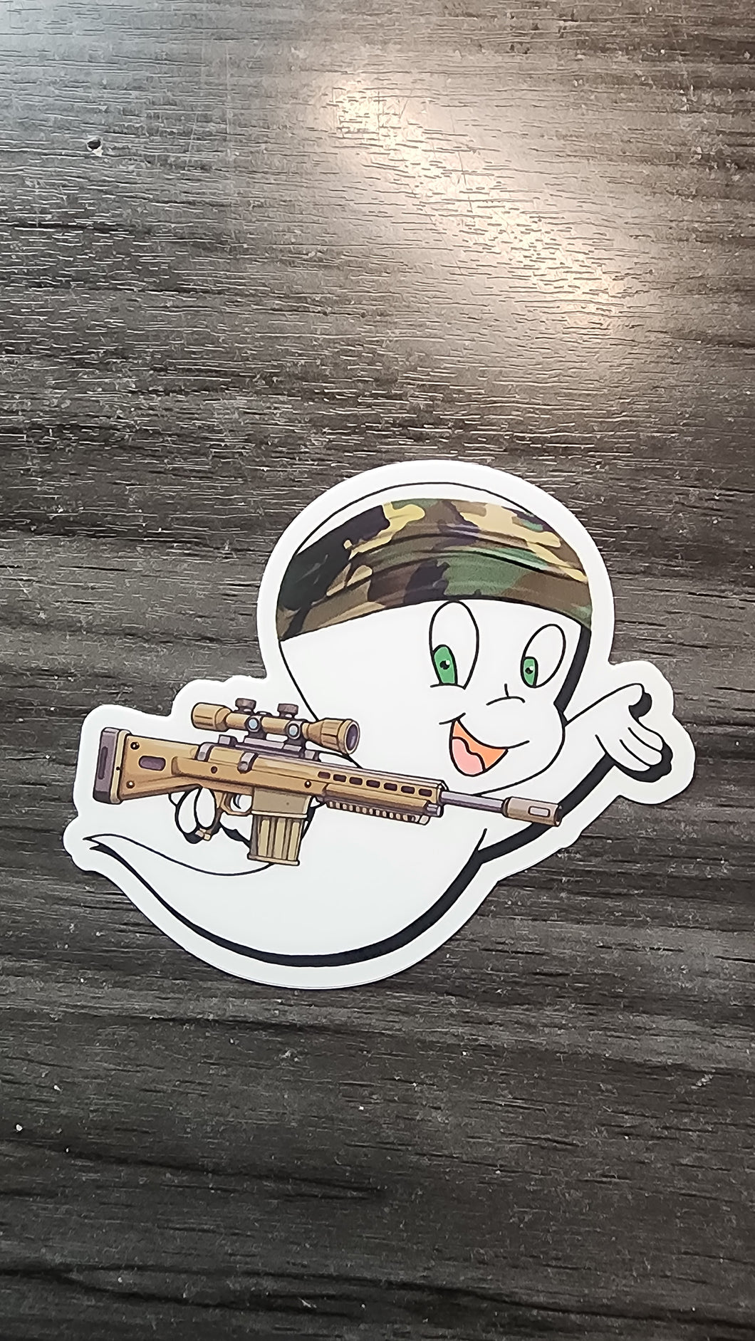 Casper Ghost Gun, Diecut Stickers