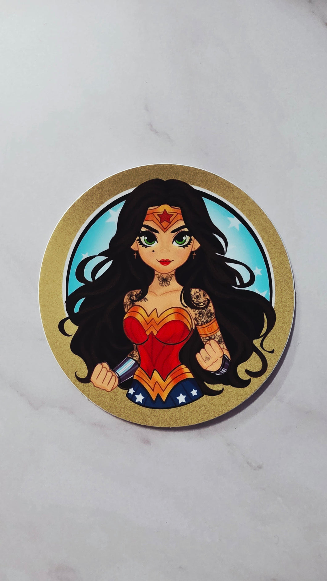 Tattooed Amazon – Warrior Sticker