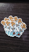 Load image into Gallery viewer, Zombie Cinderella Skeleton Sticker – Haunted Fairytale Collection
