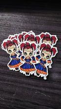 Load image into Gallery viewer, Pippie the Patchwork Doll – Creepy Cute Sticker

