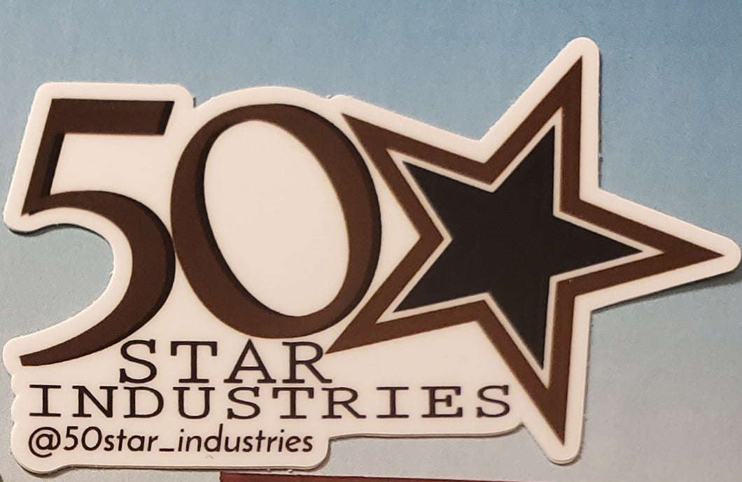 50 Star Industries Stickers