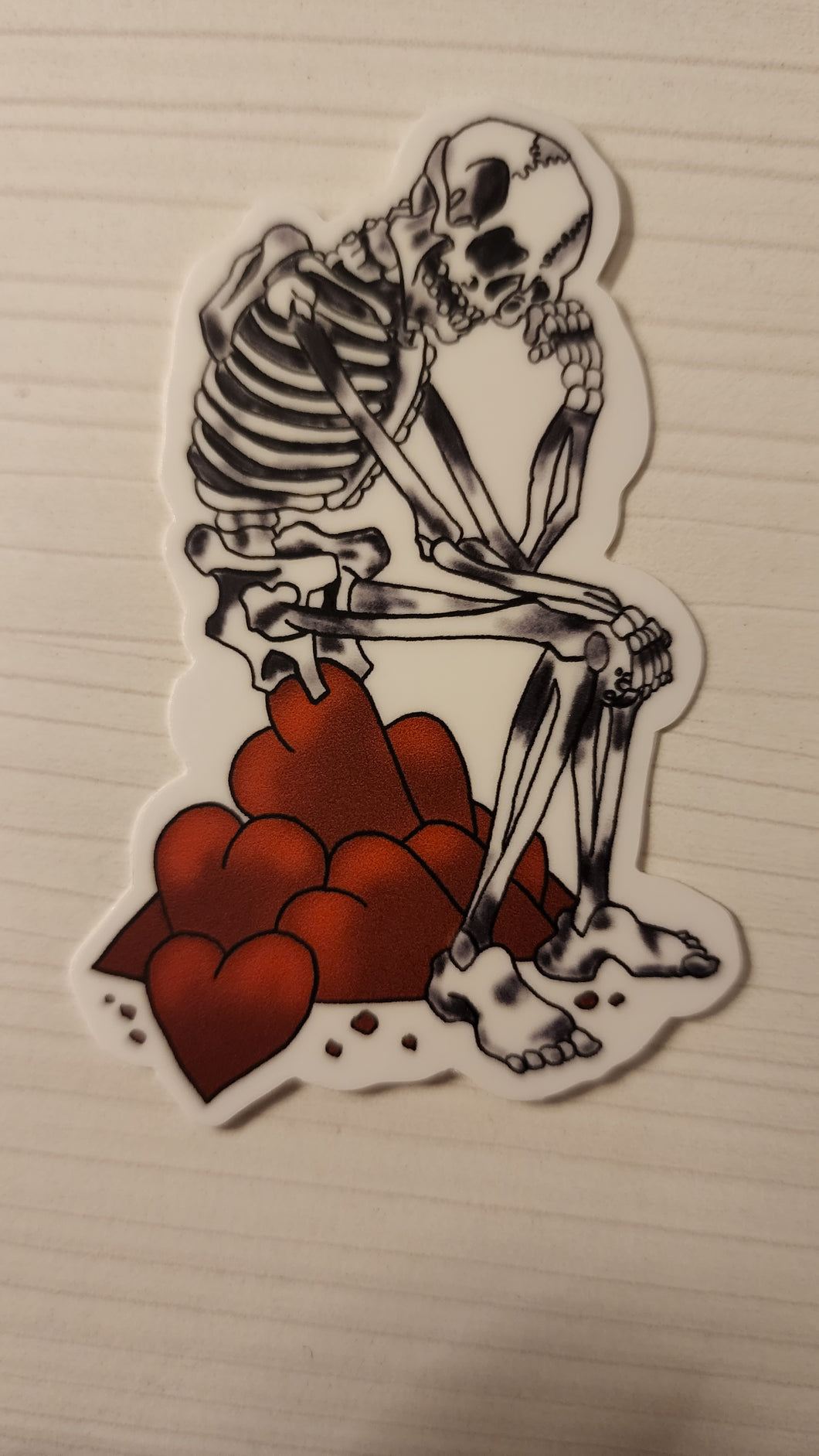 Dana Skully 💩ing Hearts Stickers