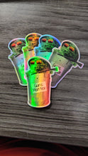 Load image into Gallery viewer, Oscar the Grouch Guns Matter Holographic Stickers
