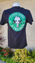 Load image into Gallery viewer, Limited Run, I Love Guns &amp; Freedom Crew Neck T-Shirt
